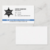 Sheriff Police Department Law Enforcement Logo Visitekaartje (Voorkant / Achterkant)