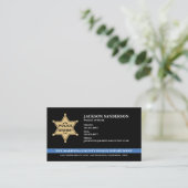 Sheriff Police Department Law Enforcement Logo Visitekaartje (Staand voorkant)