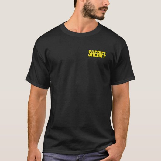 Sheriff Politie Wetshandhaving Uniform Adjunct T-shirt (Voorkant)