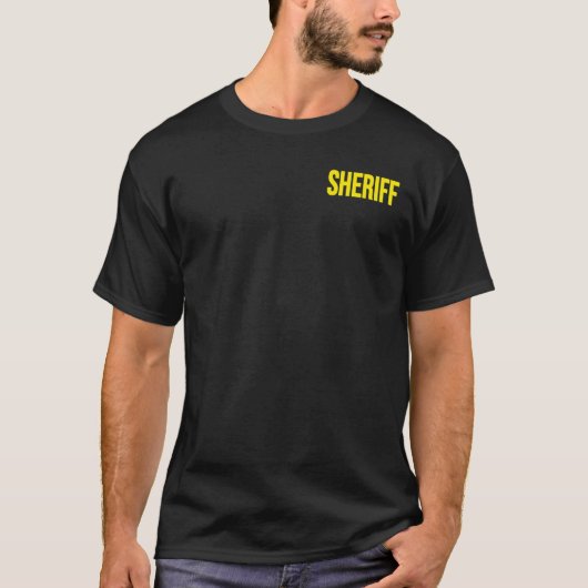 Sheriff Politie Wetshandhaving Uniform Adjunct T-shirt (Voorkant)