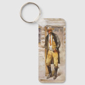 Sheriff Portret door Seltzer, Oude West Cowboy Sleutelhanger (Voorkant)