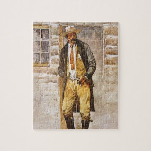 Sheriff Portret van Seltzer,  West Cowboy Legpuzzel