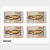 Sheriff Portret van Seltzer, West Cowboy Rechthoekige Sticker (Vel)