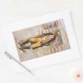 Sheriff Portret van Seltzer, West Cowboy Rechthoekige Sticker (Envelop)