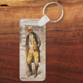 Sheriff Portret van Seltzer,  West Cowboy Sleutelhanger (Achterkant)