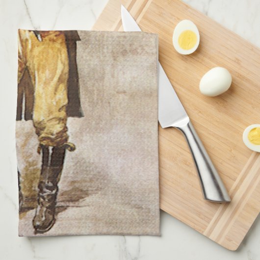 Sheriff Portret van Seltzer,  West Cowboy Theedoek (Quarter Fold)