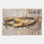 Sheriff Portret van Seltzer,  West Cowboy Theedoek (Horizontaal)