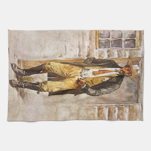 Sheriff Portret van Seltzer,  West Cowboy Theedoek (Horizontaal)