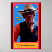 Sheriff poster, police misc, police art poster (Voorkant)
