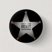 Sheriff Ronde Button 3,2 Cm (Voorkant)
