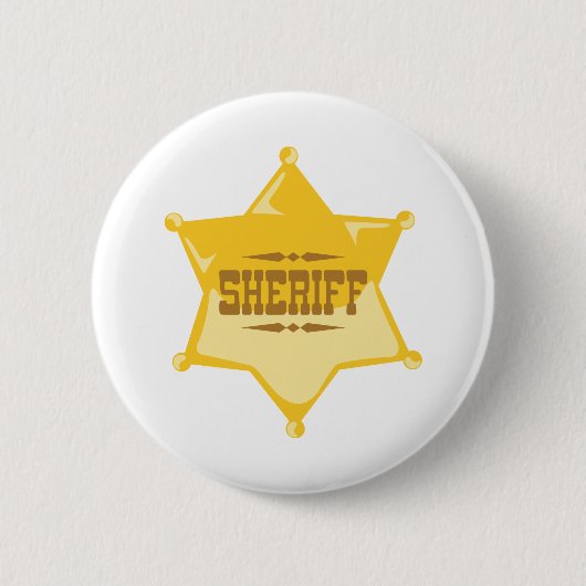 Sheriff Ronde Button 5,7 Cm (Voorkant)