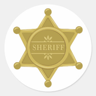 Sheriff Ronde Sticker