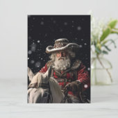 Sheriff Sinterklaas Feestdagenkaart (Staand voorkant)