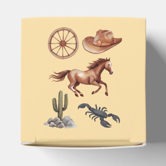 Sheriff Spike-Cactus Character Bedankdoosjes (Bovenkant)