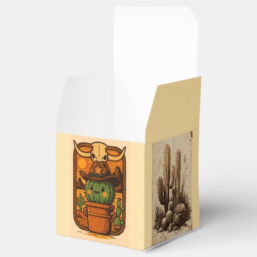 Sheriff Spike-Cactus Character Bedankdoosjes (Geopend)