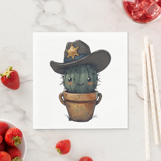 Sheriff Spike-Cactus Character Servet (Insitu)