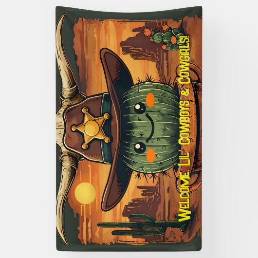 Sheriff Spike-Cactus Character Spandoek (Verticaal)