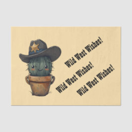 Sheriff Spike-Cactus Character Tissuepapier