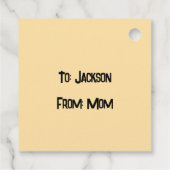 Sheriff Spike-Cactus karakter Bedankjes Labels (Achterkant)