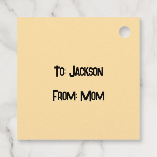 Sheriff Spike-Cactus karakter Bedankjes Labels (Achterkant)