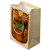 Sheriff Spike-Cactus Karakter Medium Cadeauzakje (Achterkant Gekanteld)