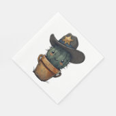 Sheriff Spike-Cactus Karakter Servet (Hoek)