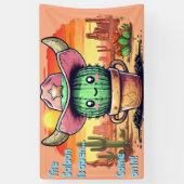 Sheriff Spike-Cottoncandy Cactus Karakter Spandoek (Verticaal)