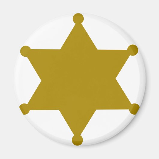 Sheriff star magneet (Voorkant)
