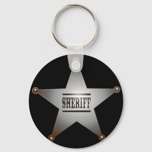 Sheriff star sleutelhanger