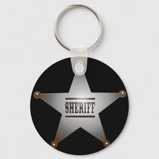 Sheriff star sleutelhanger (Voorkant)