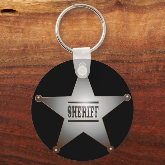 Sheriff star sleutelhanger (Voorkant)