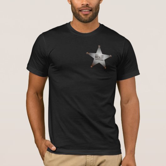 Sheriff star t-shirt (Voorkant)