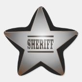 Sheriff Ster Sticker (Voorkant)