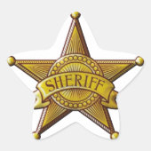 Sheriff Ster Sticker (Voorkant)