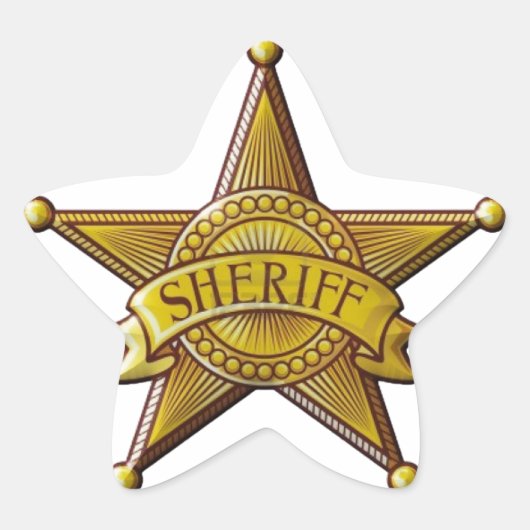 Sheriff Ster Sticker (Voorkant)