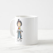 Sheriff Stick Figure Mok (Voorkant links)