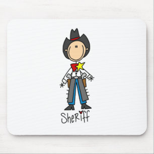 Sheriff Stick Figure Muismat