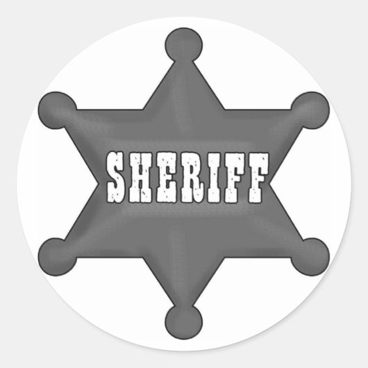 Sheriff Sticker voor kinderen (Voorkant)