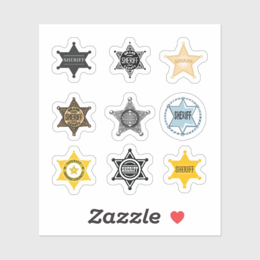 Sheriff Stickers (Vel)