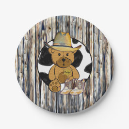 Sheriff Teddy Bear Cake Paper Bord