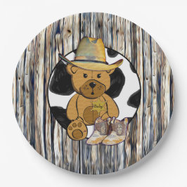 Sheriff Teddy Bear Cake Paper Bord