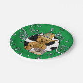 Sheriff Teddy Bear Green Bandanna Cake Paper Bord (Gekanteld)