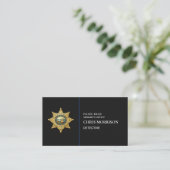 Sheriff Thin Blue Line Handhaving Visitekaartje (Staand voorkant)