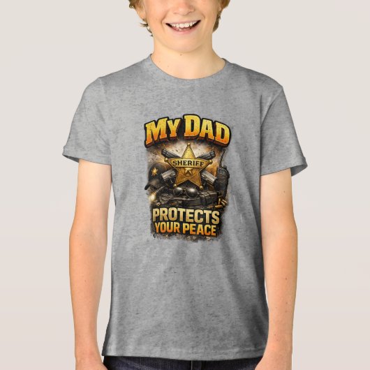 Sheriff Tri-Blend Shirt (Voorkant)