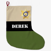 Sheriff Uniform Grote Kerstsok (Voorkant)