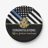 Sheriff van de politie Retirement Enforcement Capt Papieren Bordje (Voorkant)