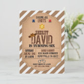 Sheriff Verjaardag Uitnodiging (Staand voorkant)