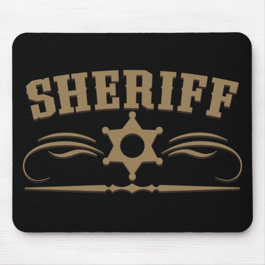 Sheriff Westerne Style Muismat (Voorkant)