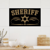 Sheriff Westerne Style Poster (Keuken)