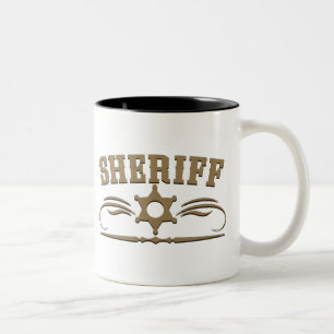 Sheriff Westerne Style Tweekleurige Koffiemok